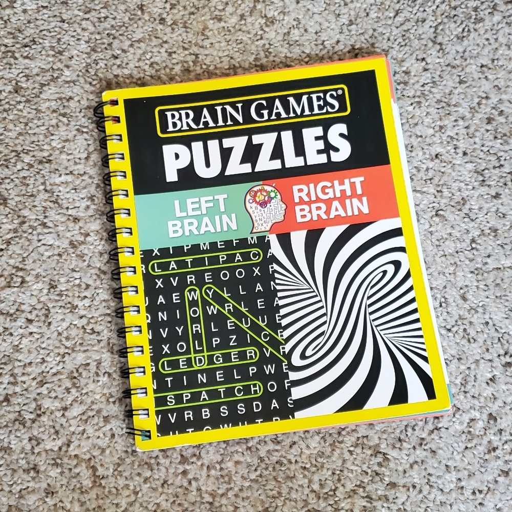 Puzzles Spiral-Bound Puzzle Book - Yellow